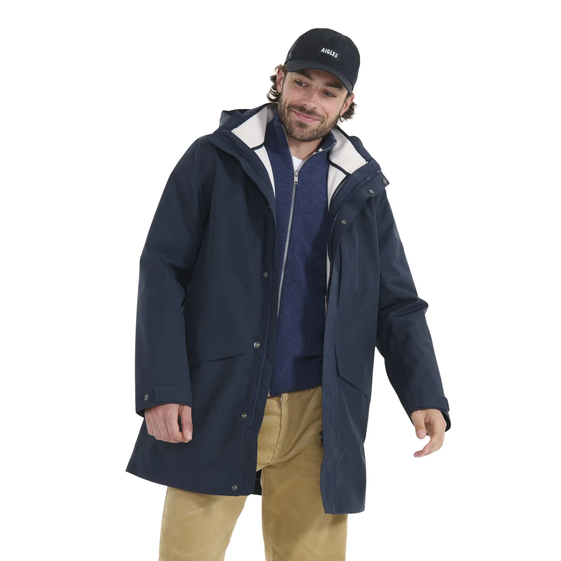 Lange Parka mit Kapuze Aigle Gore-Tex T-Kit