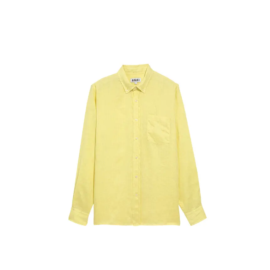 Camicia di lino a maniche lunghe Aigle