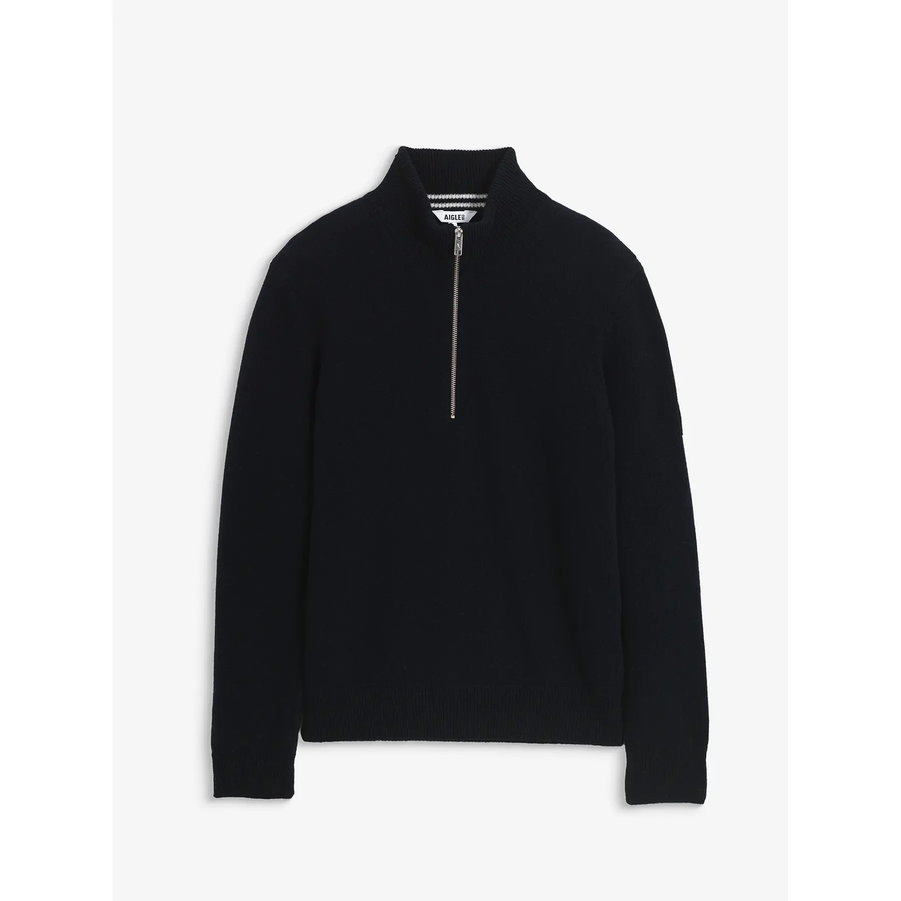 Pullover a collo alto con mezza zip in lana nylon Aigle Esssential