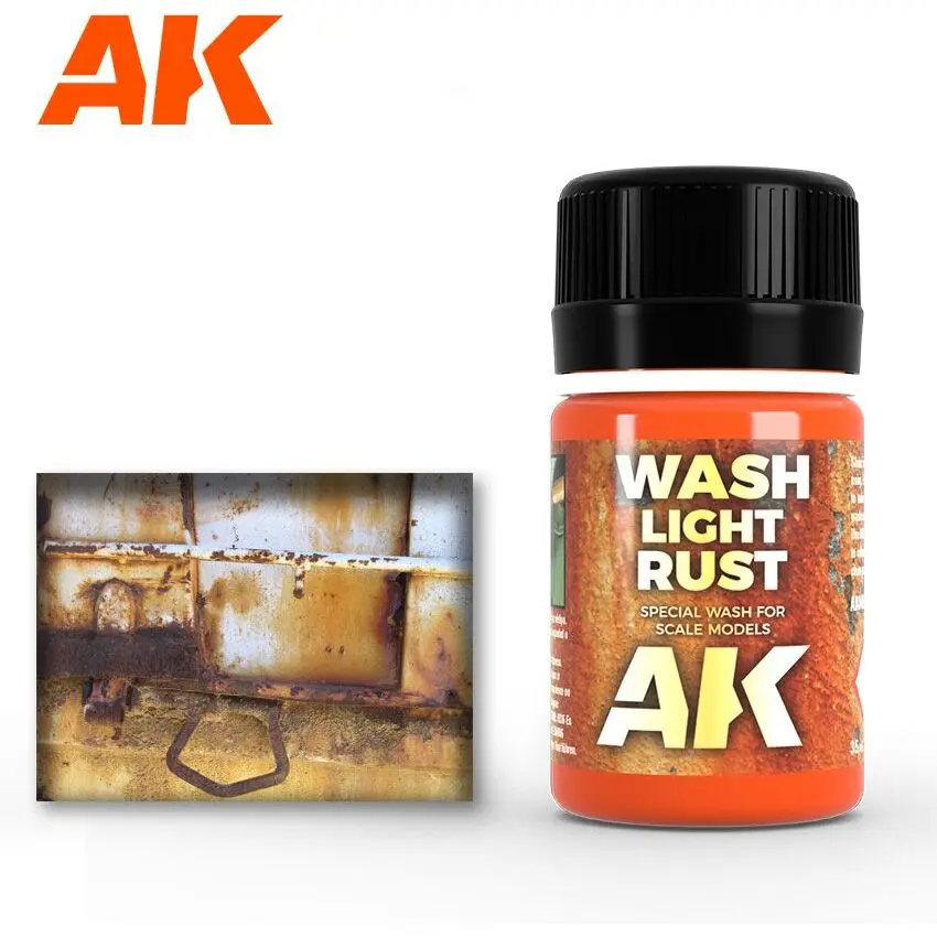 Pot d'enamel effects AK Interactive Light Rust Wash