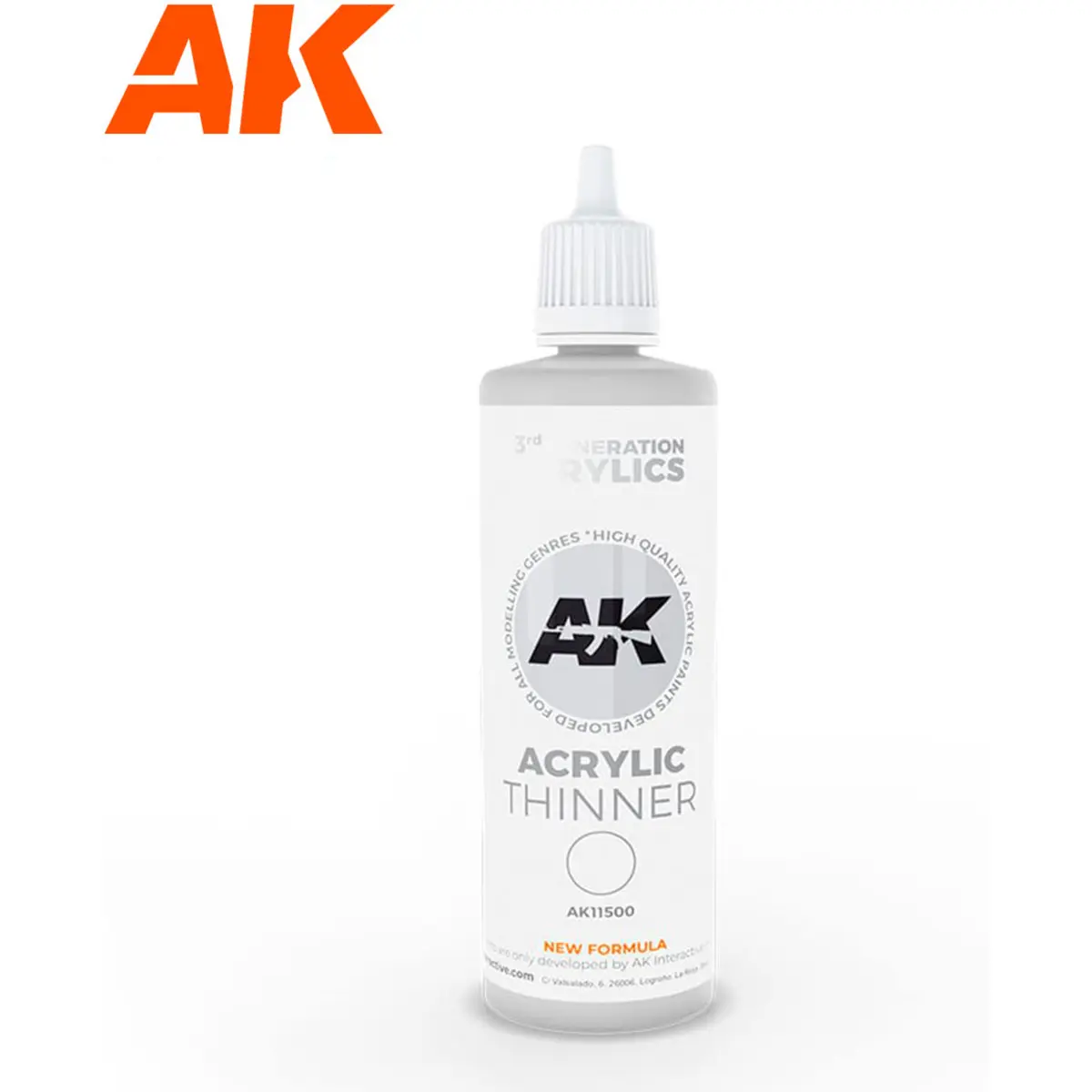 Ak Interactive White Thinner Can