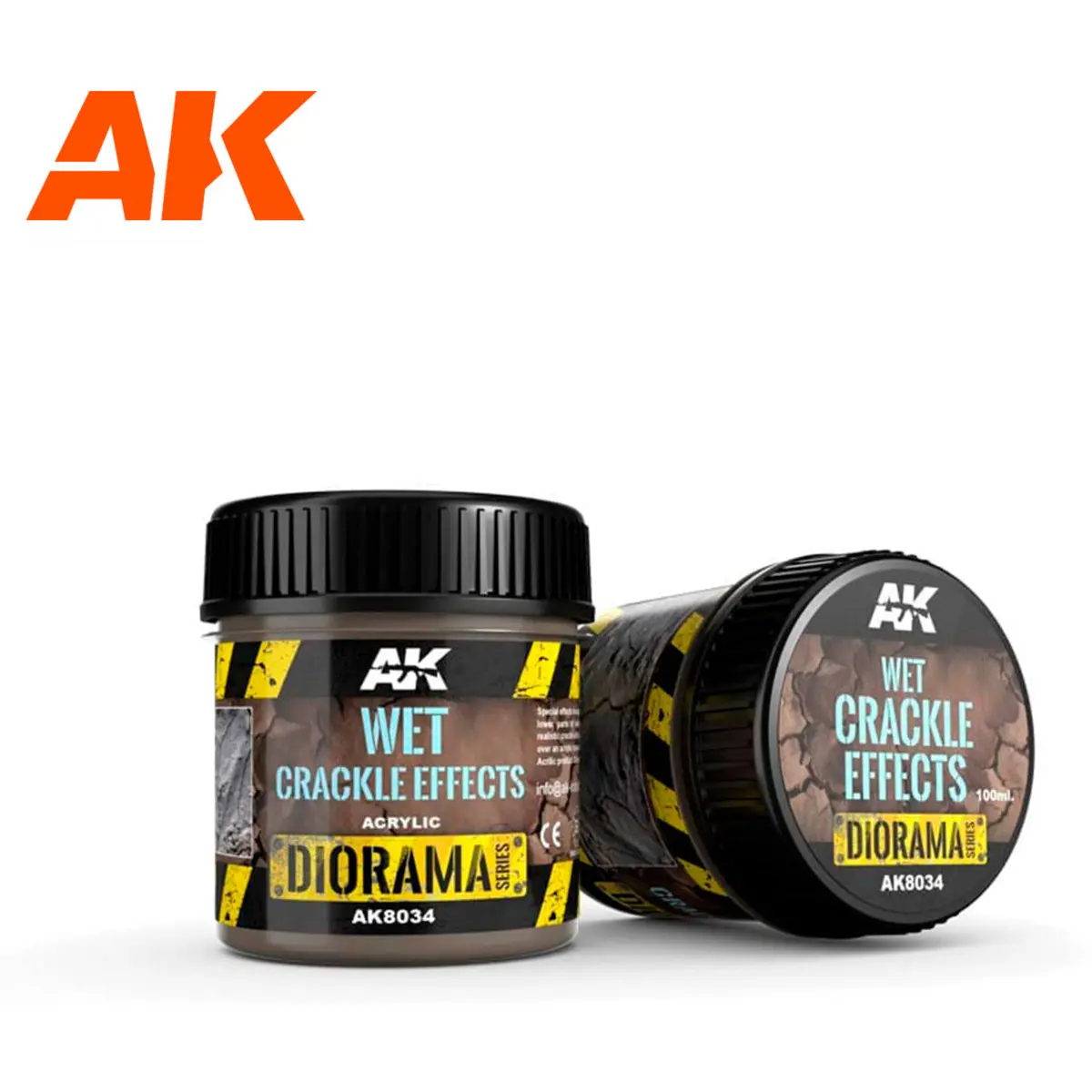 Modellfarbe AK Interactive Dioramas Wet Crackle Effects
