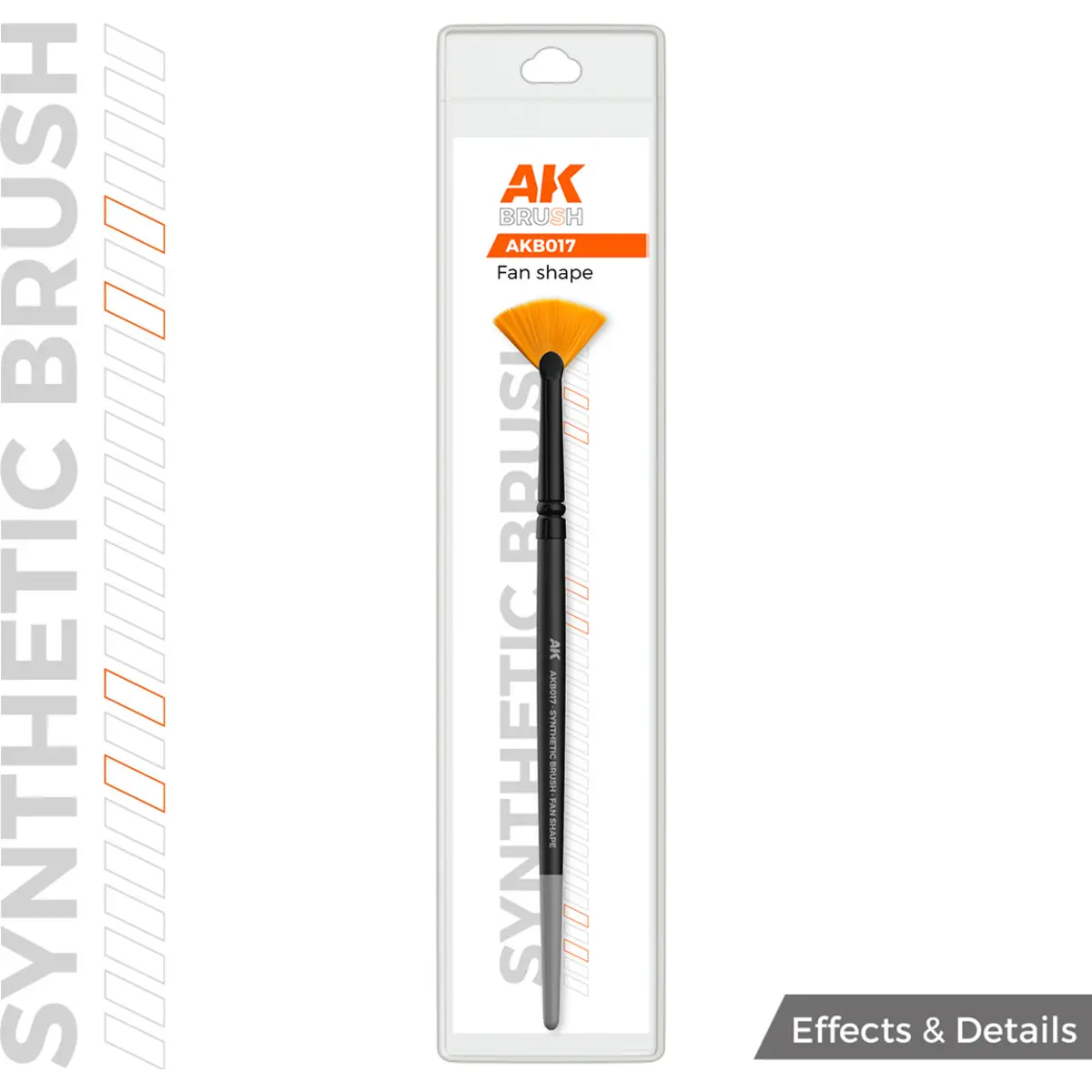 Synthetischer Pinsel AK Interactive Fan shape