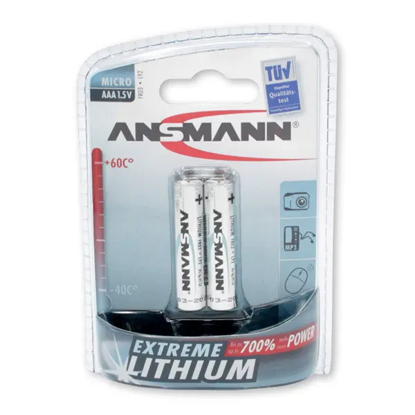 Batterie Akah Ansmann Extreme Lithium Micro (x2)
