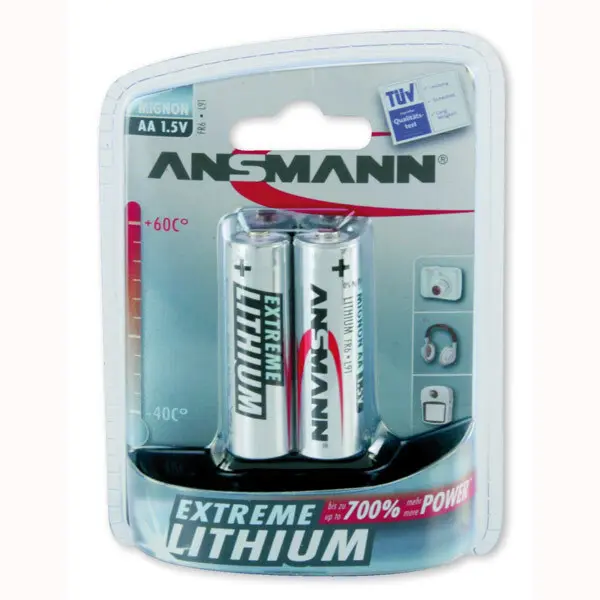 Batterie Akah Ansmann Extreme Lithium Mignon (x2)