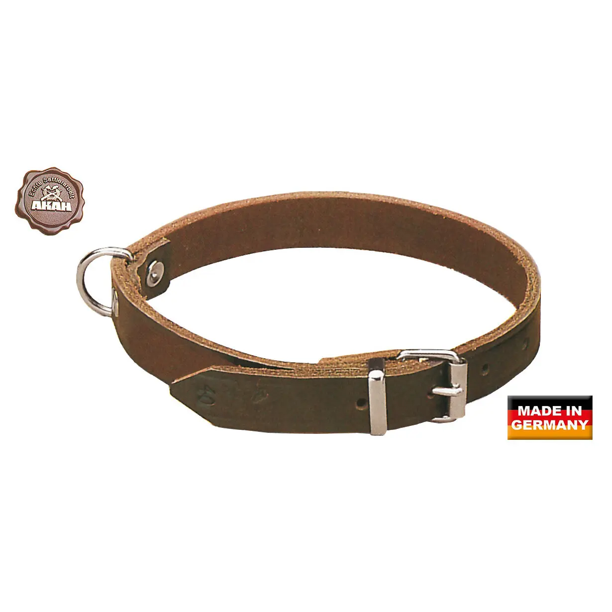 Hundehalsband aus genietetem Leder Akah