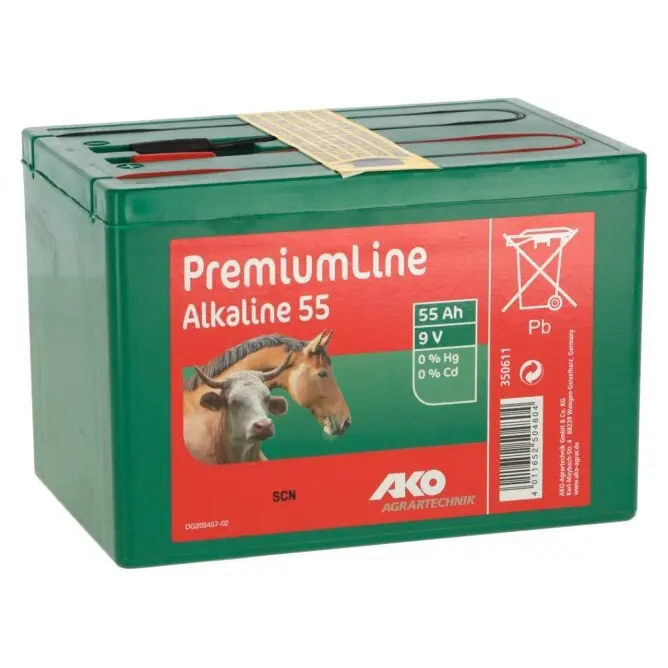 Batteria Ako Alcaline 55 Ah, 9V