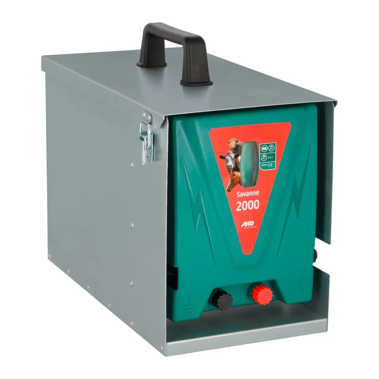 Ako Grün Elektrifizierer Mit Metallgehäuse Savanne 2000