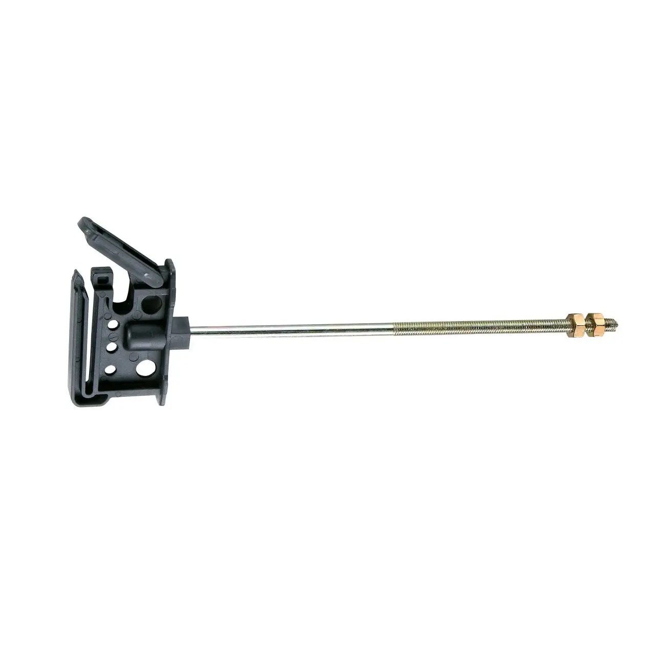 Isolatore distanziatore a clip con asta a ﬁletto e supporto da 200 mm Ako (x10)