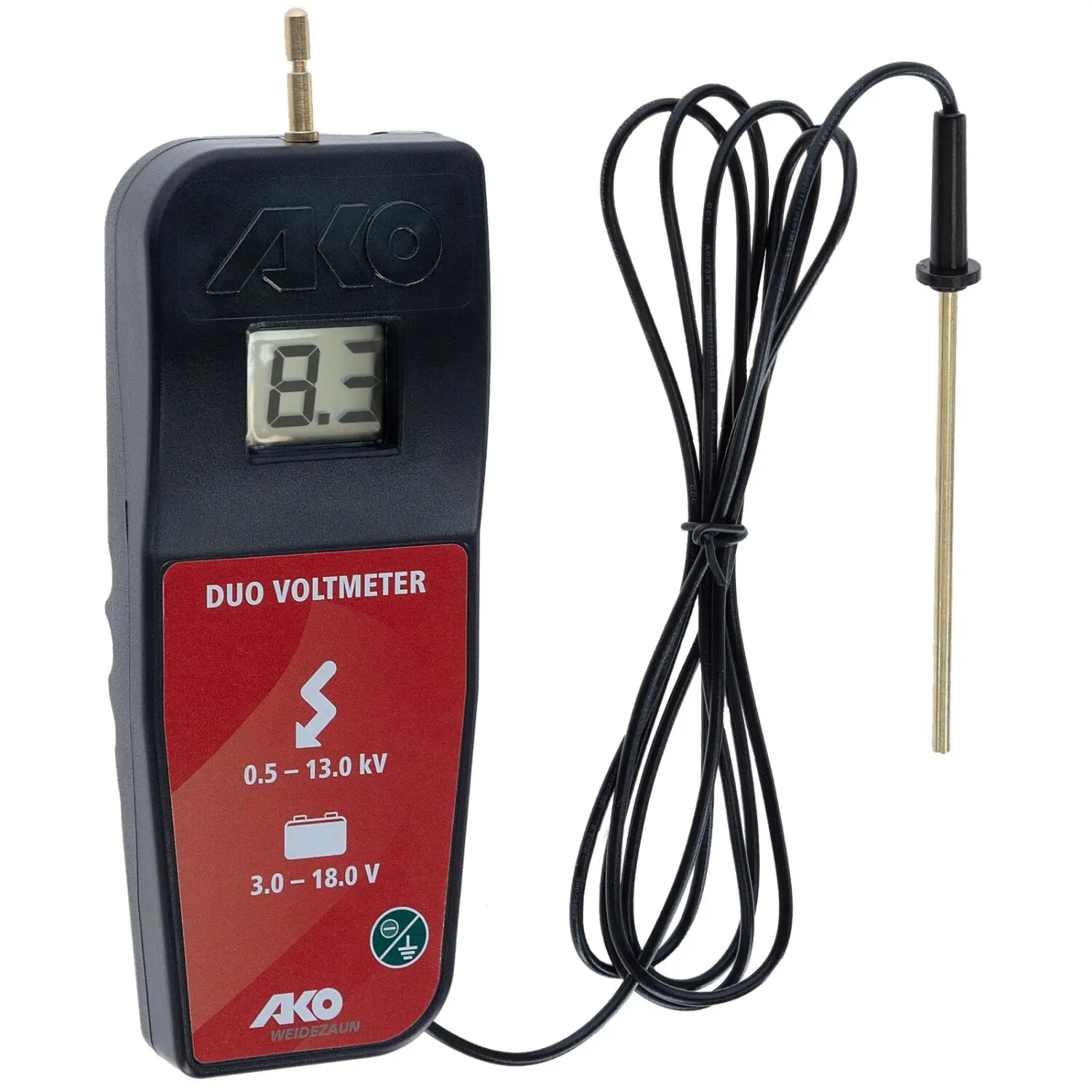 Voltmeter duo digital voltage 9v/12v Ako