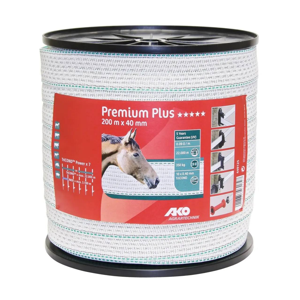 Fence tape Ako Premium Plus