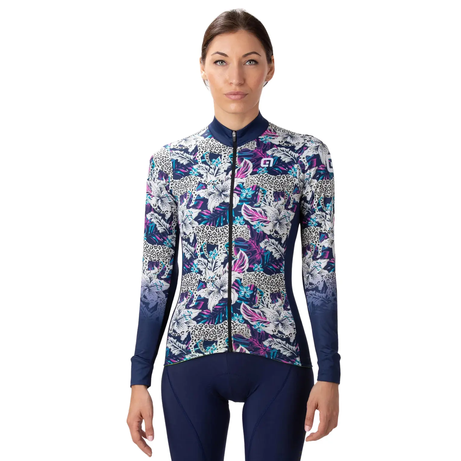 Langarmtrikot für Damen Alé PR-R Hibiscus