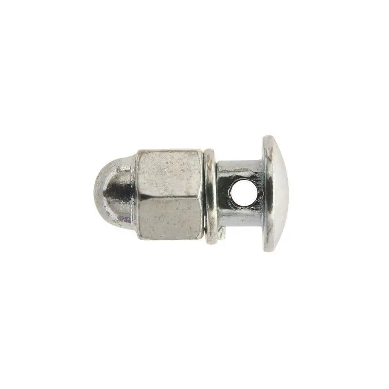 Blister von 25 Fahrrad-Bremsseilklemmen - Loch 2,2mm - Hutmutter Algi 00417000-025