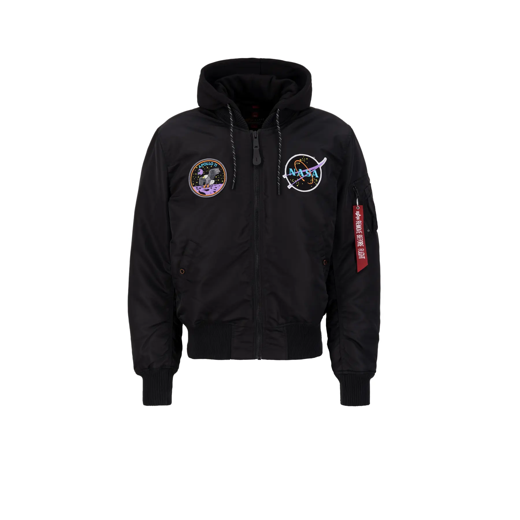 Dunkle Kapuzenjacke Alpha Industries MA-1 VF
