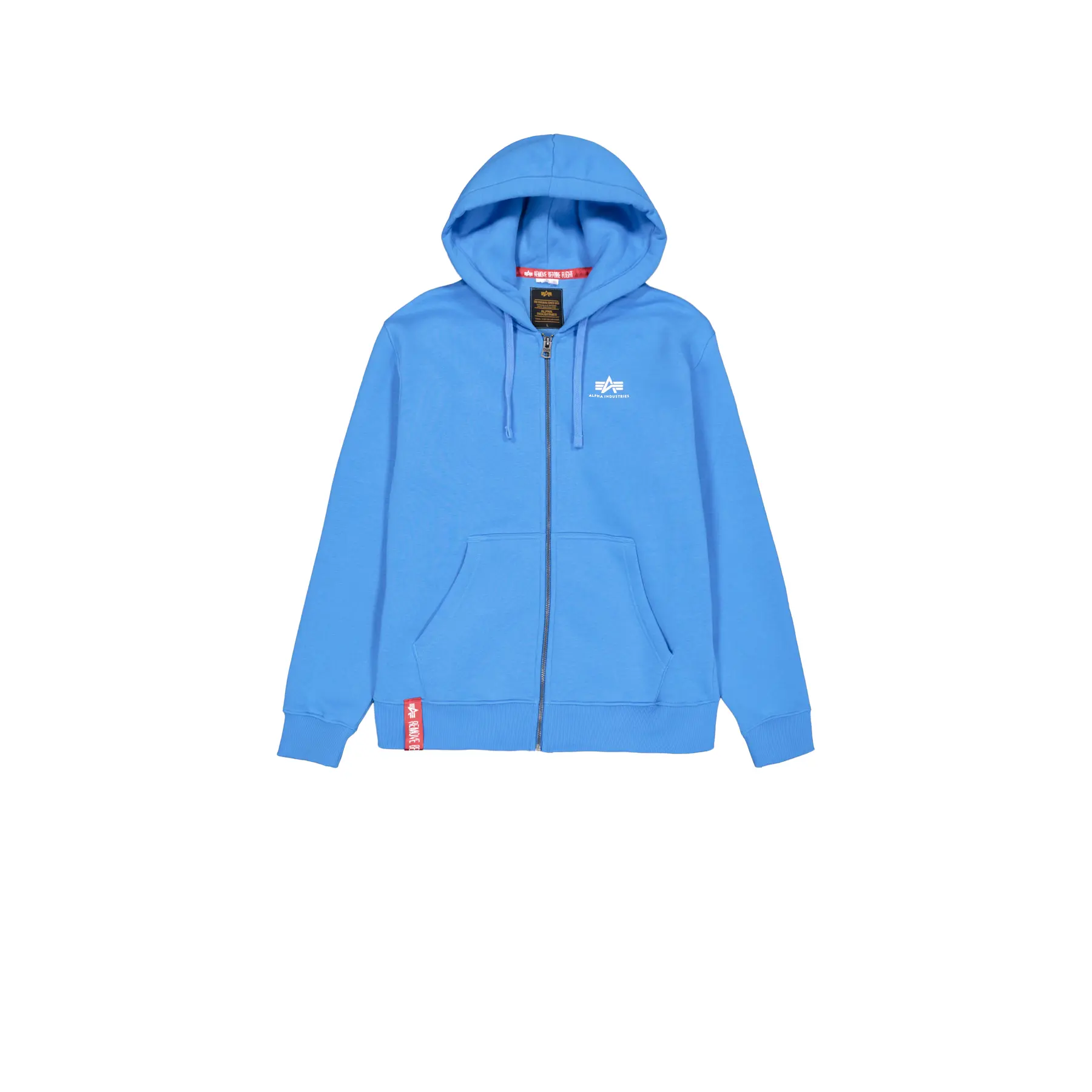 Felpa con cerniera a cappuccio Alpha Industries Basic