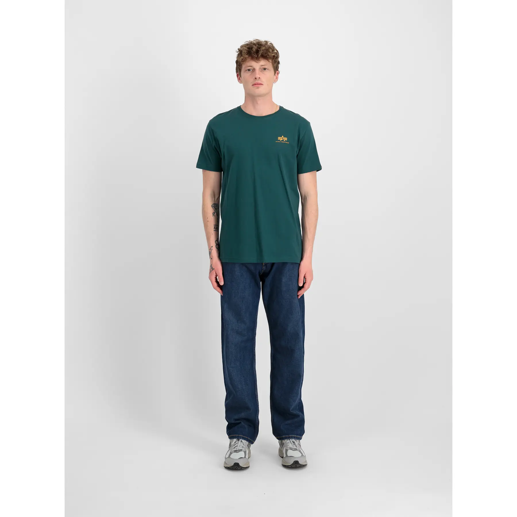 T-Shirt mit Druck auf der Rückseite Alpha Industries