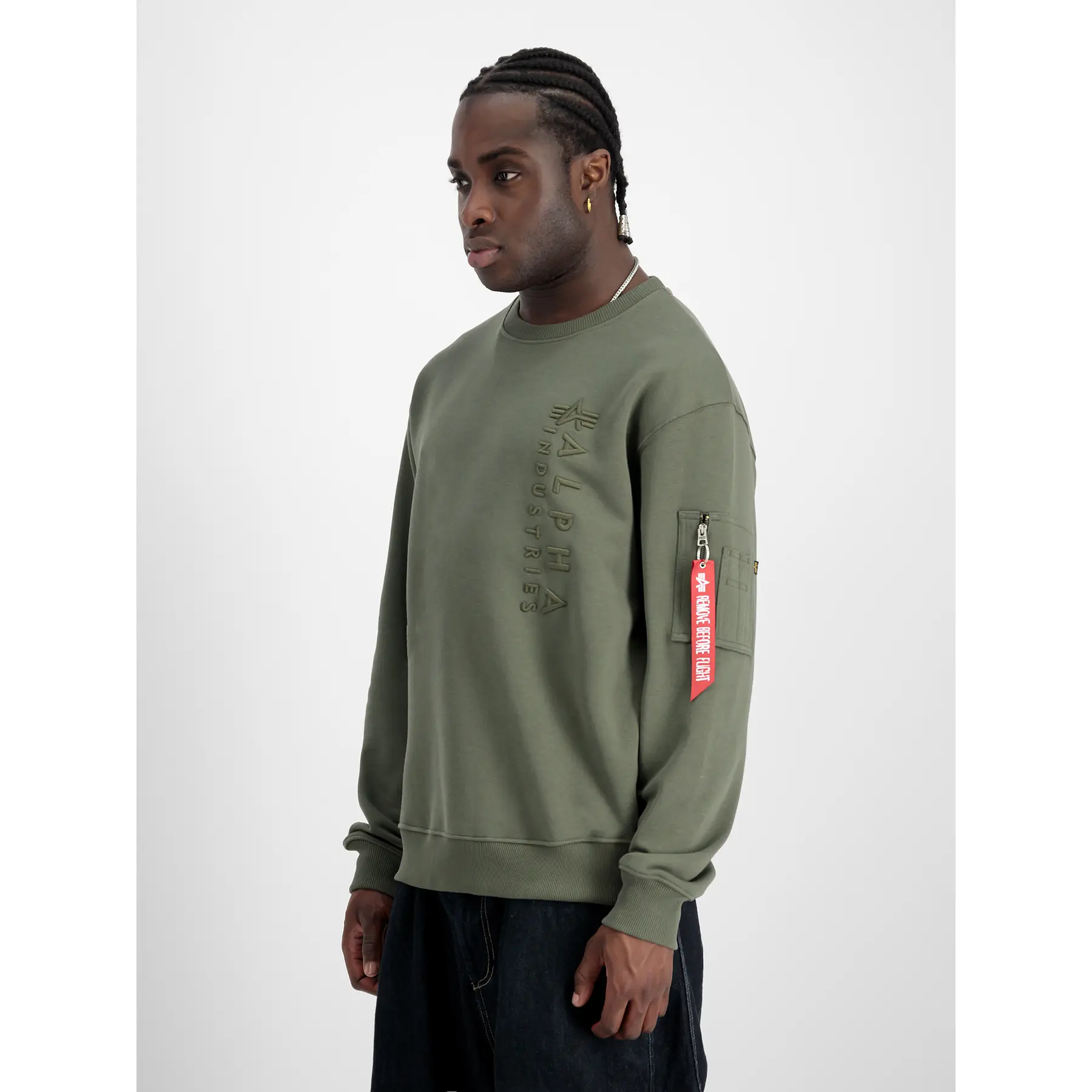 Felpa ricamata Alpha Industries