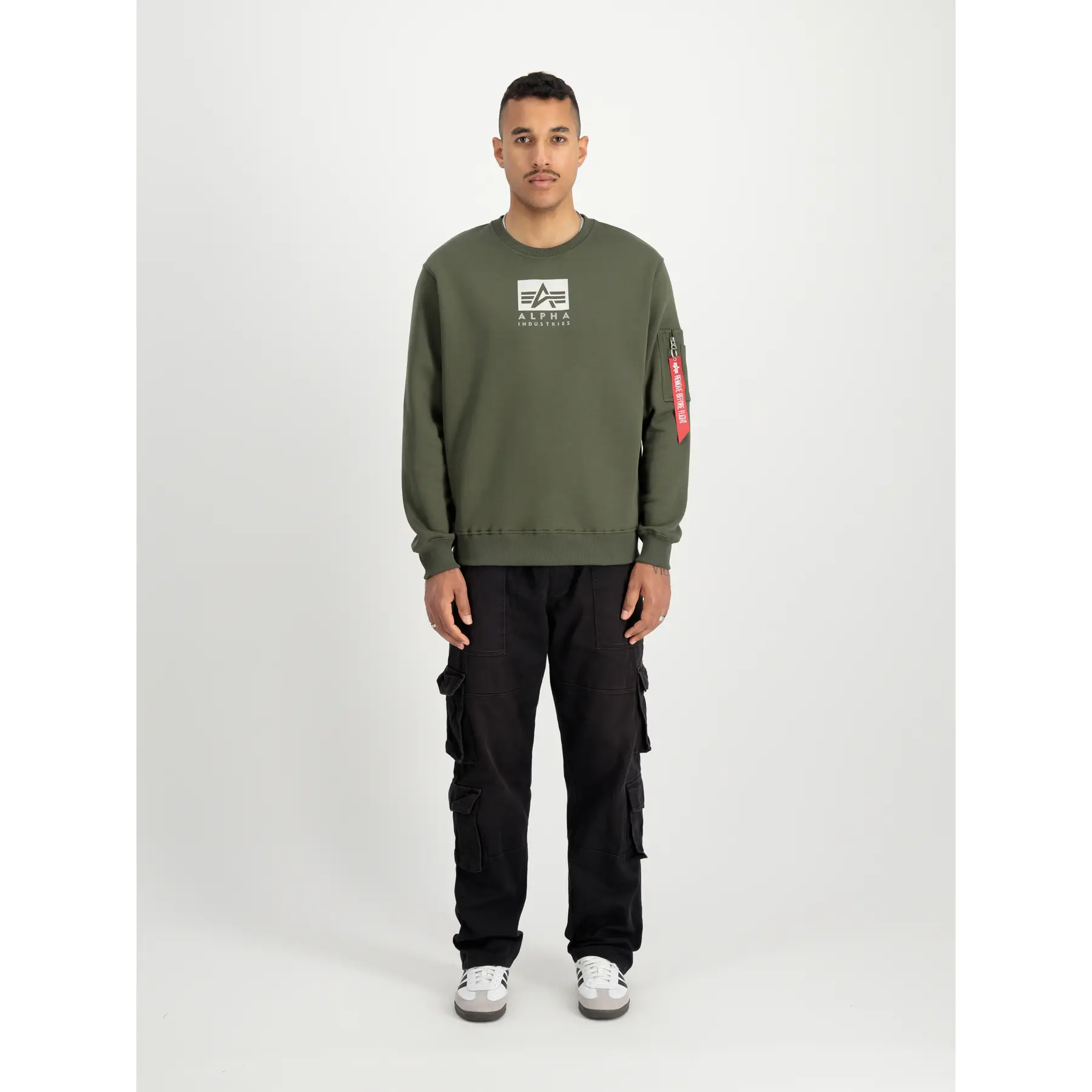 Sweatshirt mit Satin-Logo Alpha Industries