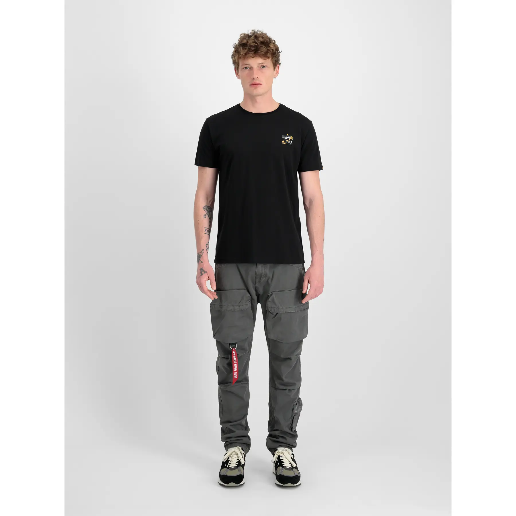 T-shirt Alpha Industries Camo Logo Puff Print BP