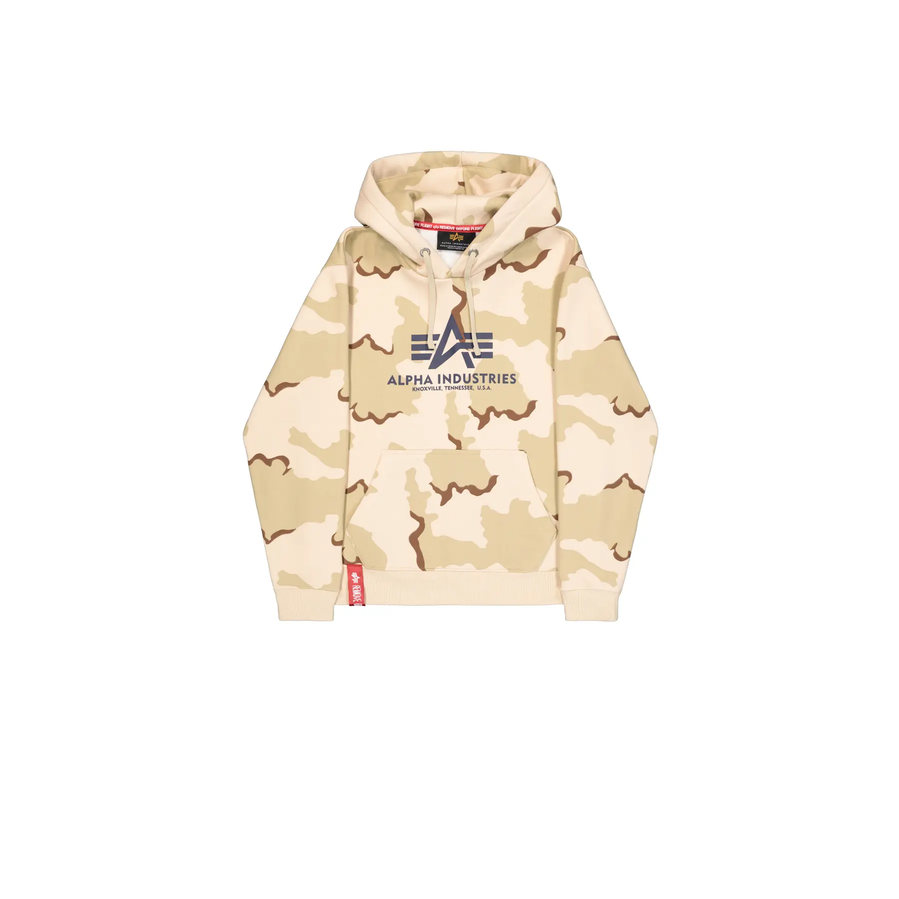 Felpa con cappuccio e grande logo Alpha Industries Basic
