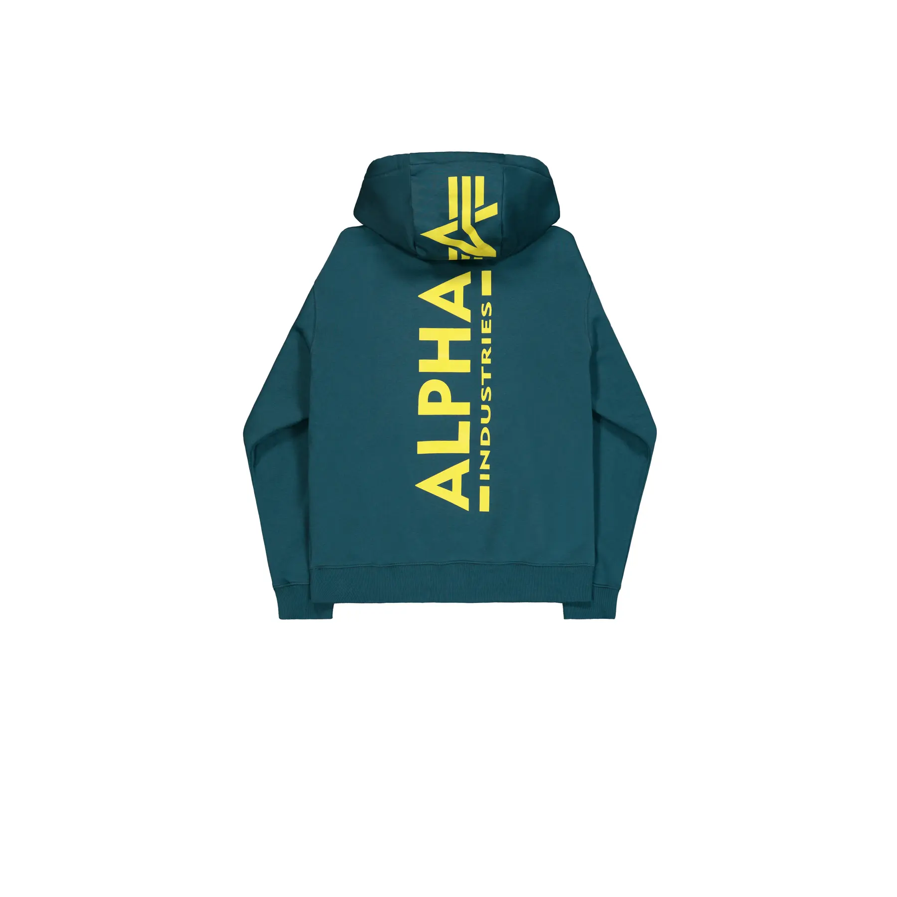 Felpa con cappuccio stampata sul retro Alpha Industries