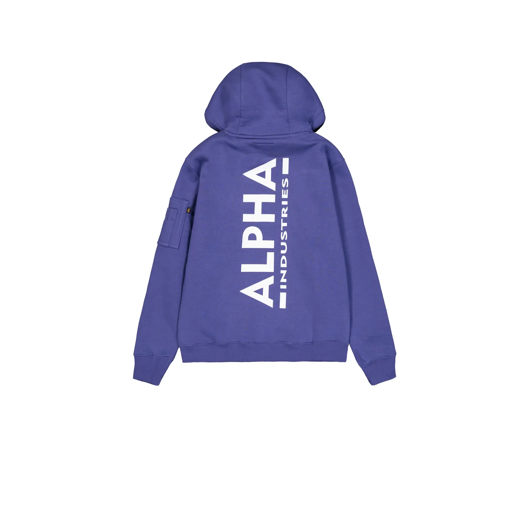 Felpa con cappuccio stampata sul retro Alpha Industries