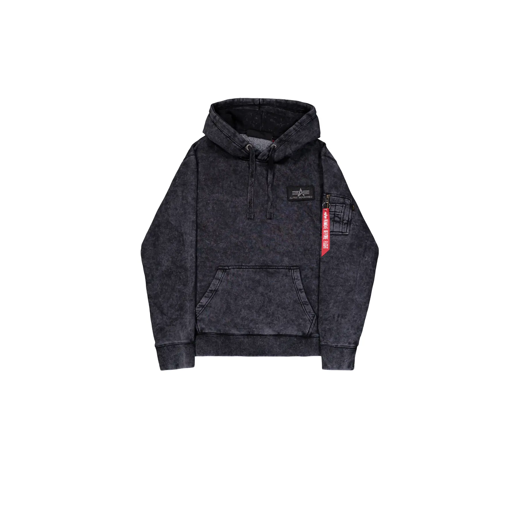 Felpa con cappuccio stampata dietro Alpha Industries Vintage