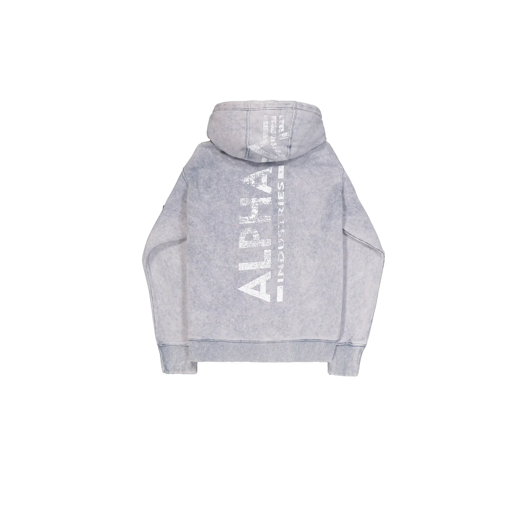 Felpa con cappuccio stampata dietro Alpha Industries Vintage