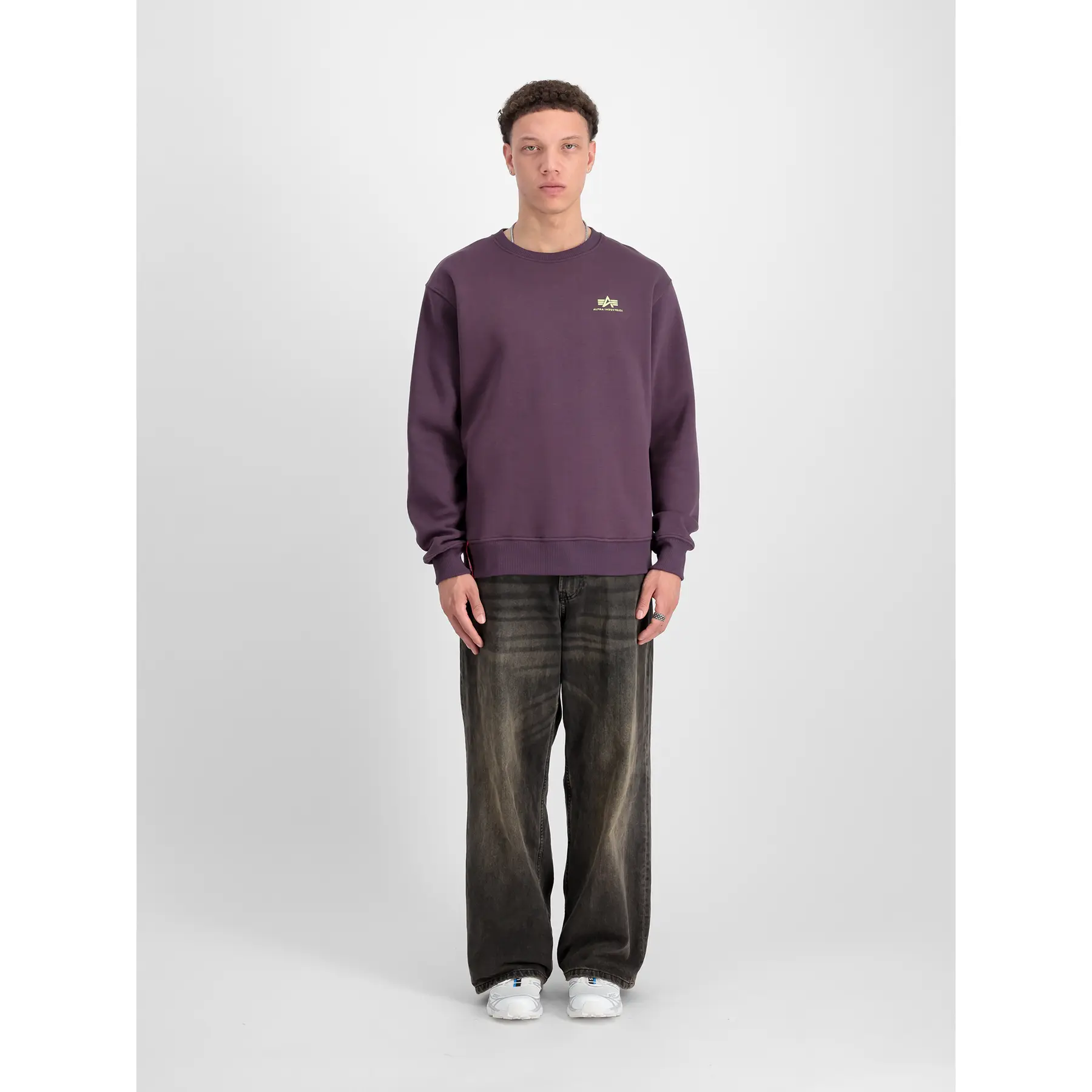 Felpa con piccolo logo Alpha Industries Basic