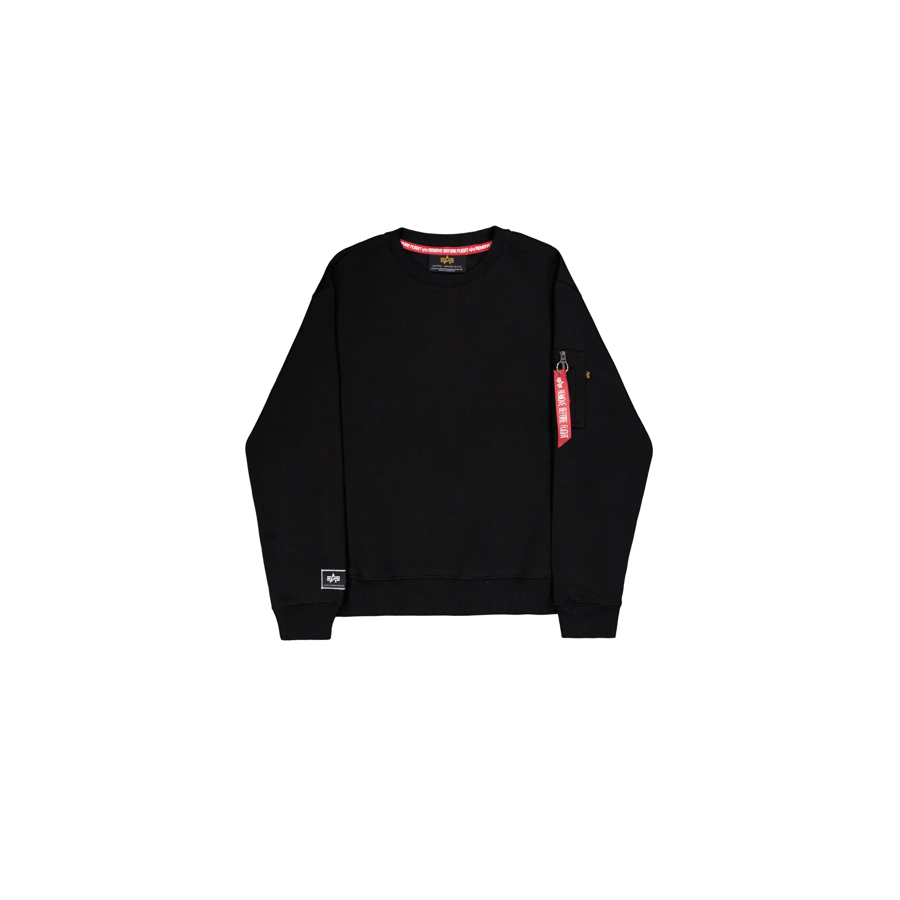 Felpa Alpha Industries Label Back Print