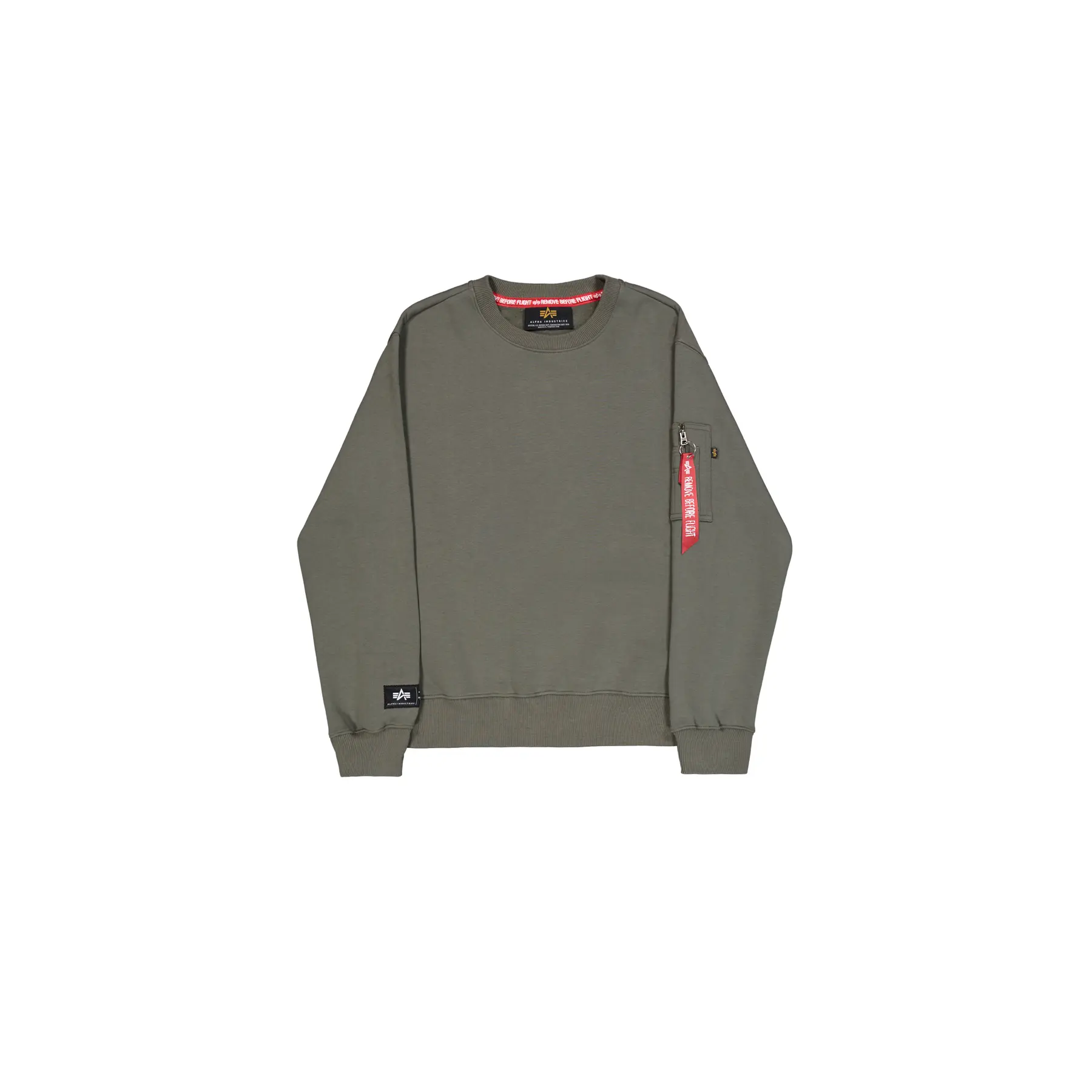 Felpa Alpha Industries Label Back Print