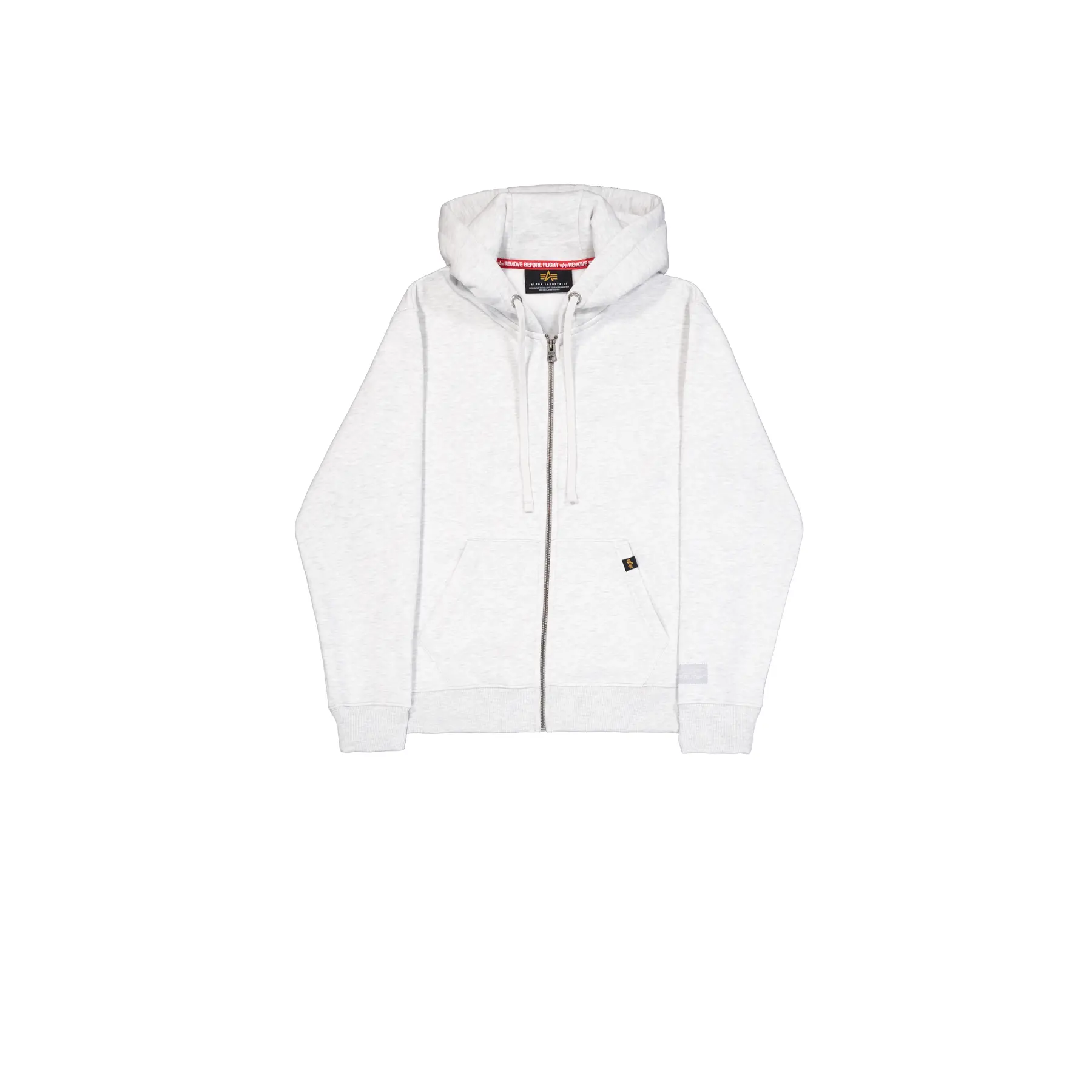 Felpa con zip e cappuccio Alpha Industries Labe Back Print