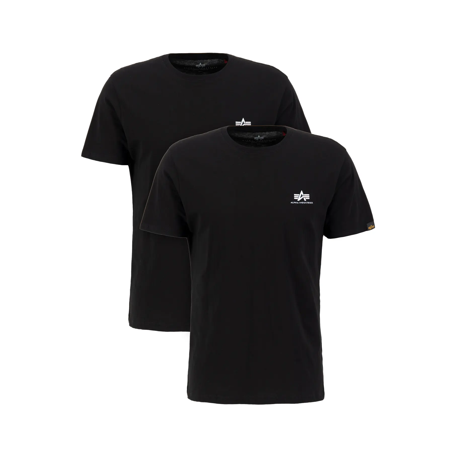 T-shirt con logo piccolo Alpha Industries Basic (x2)