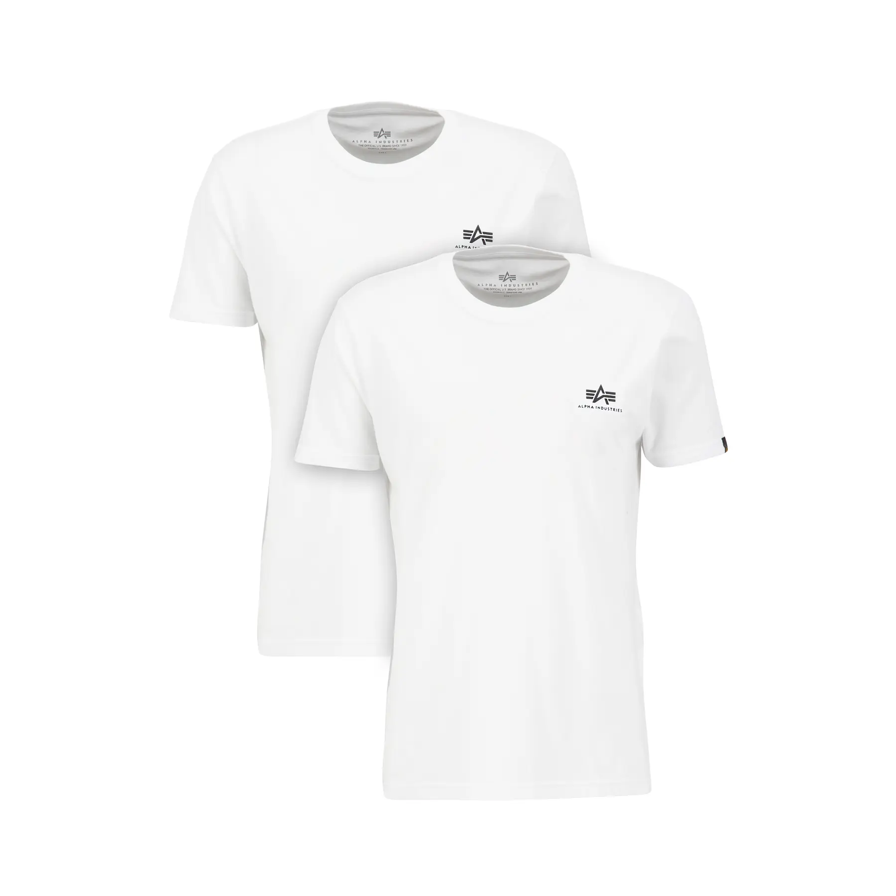 T-shirt con logo piccolo Alpha Industries Basic (x2)