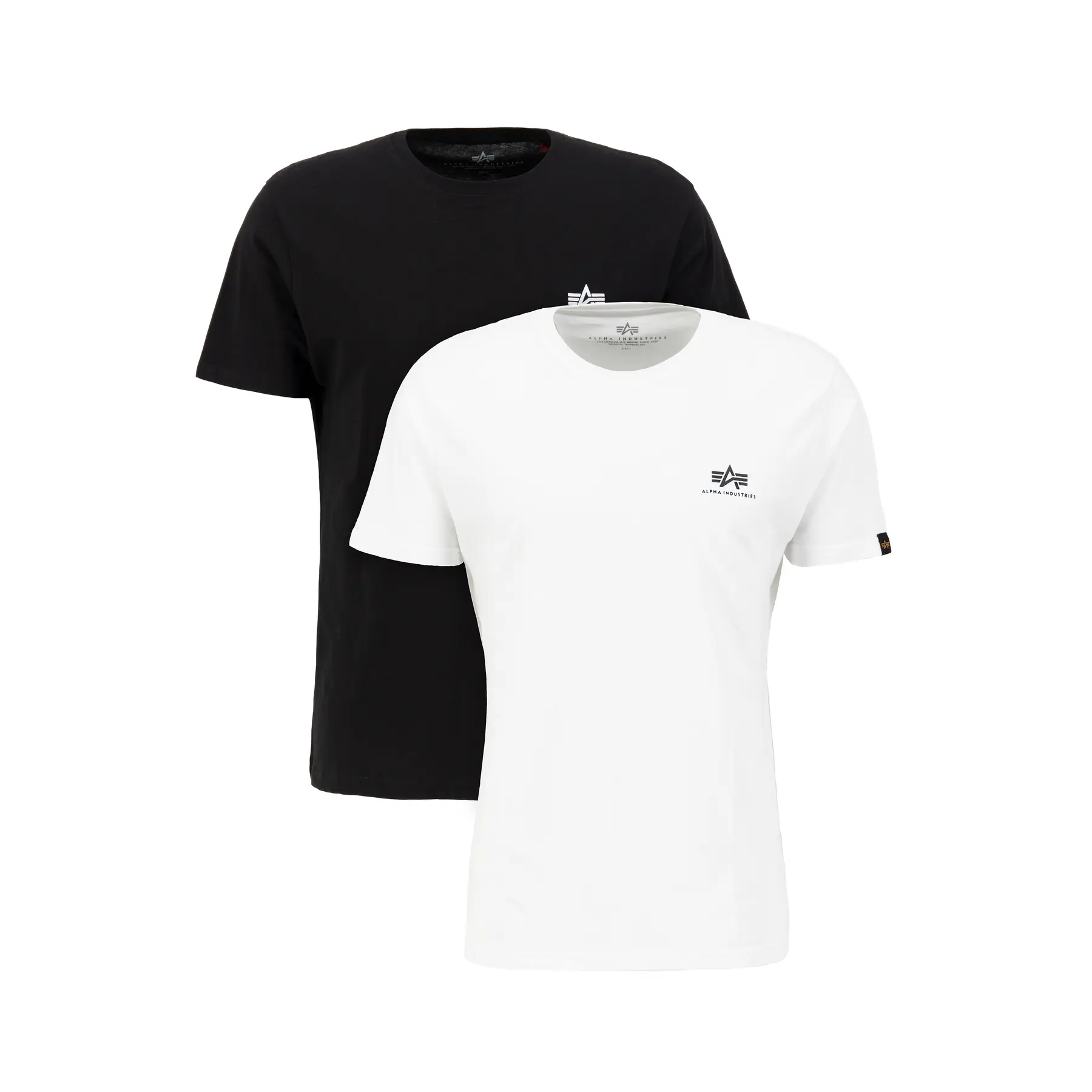 T-shirt con logo piccolo Alpha Industries Basic (x2)