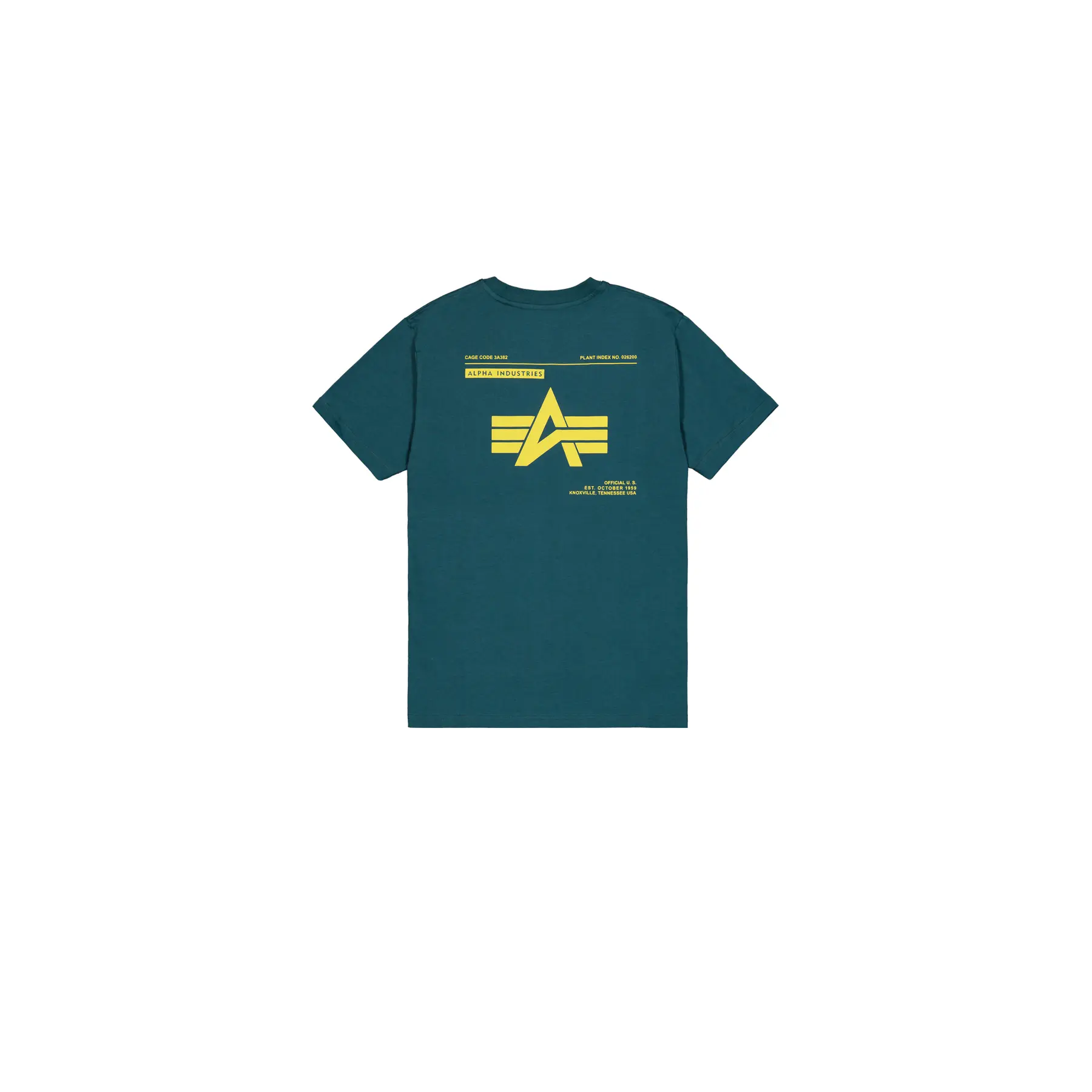 T-Shirt mit Druck auf dem Rücken Alpha Industries Label