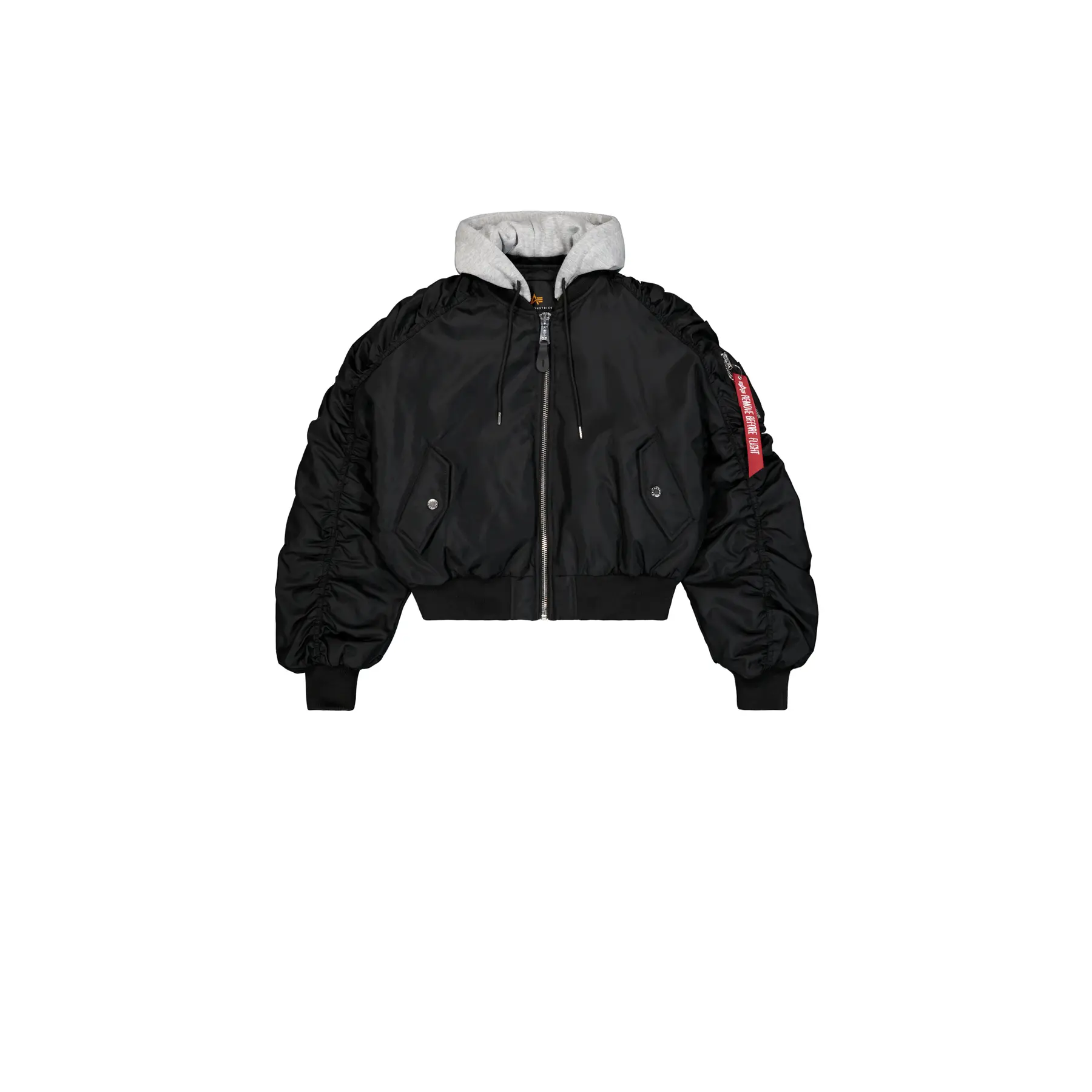 Bomber cropped con cappuccio da donna Alpha Industries