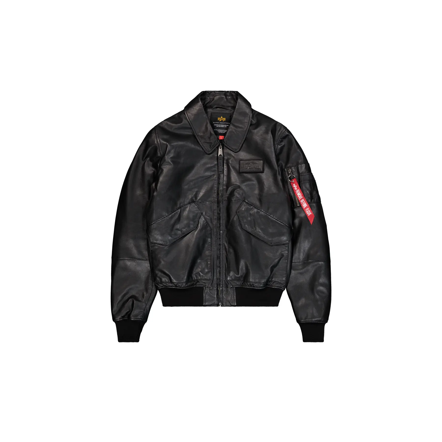 Giubbotto da pilota in pelle Alpha Industries CWU 45/P