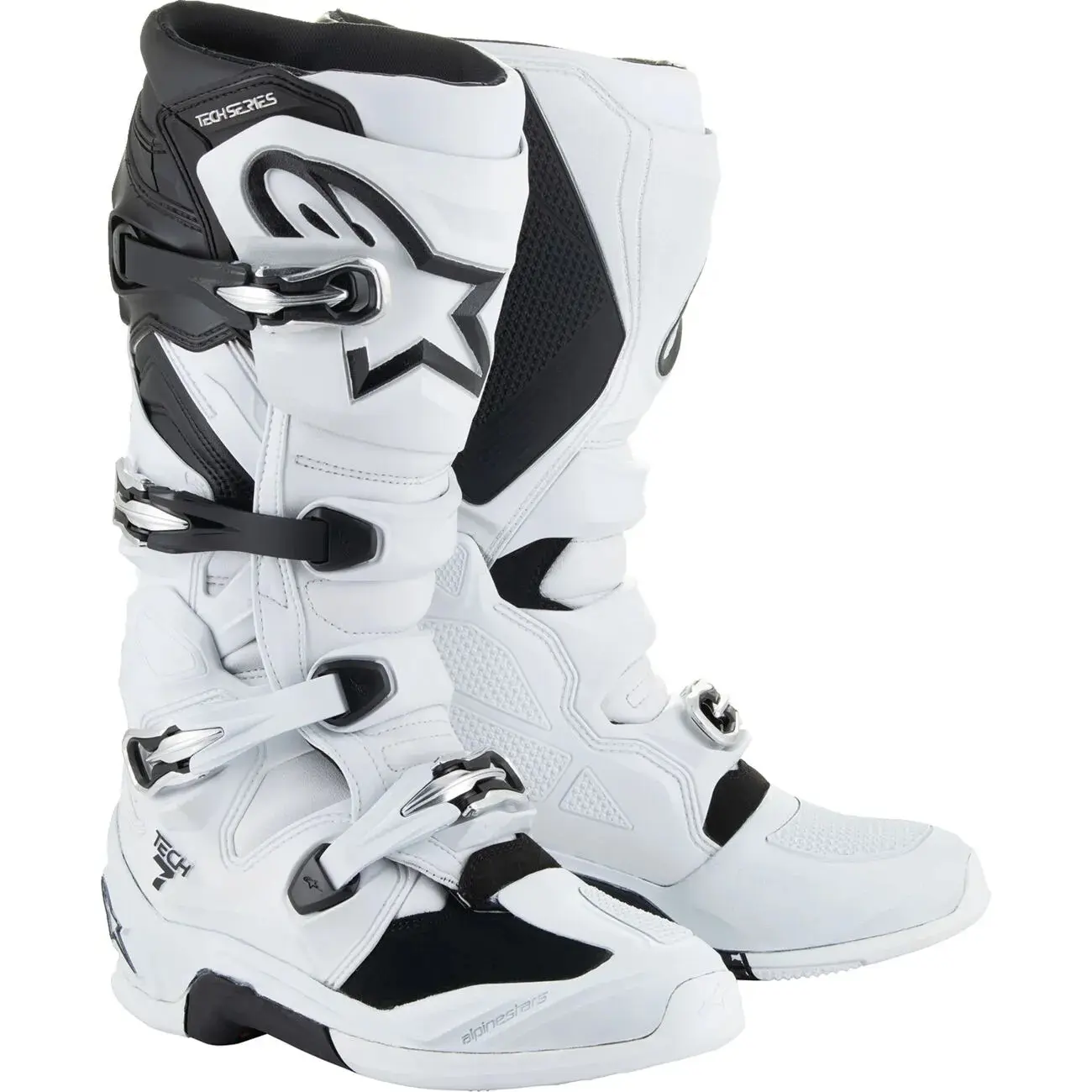 Cross-Motorradstiefel Alpinestars Tech 7 - Farbe: Blanc