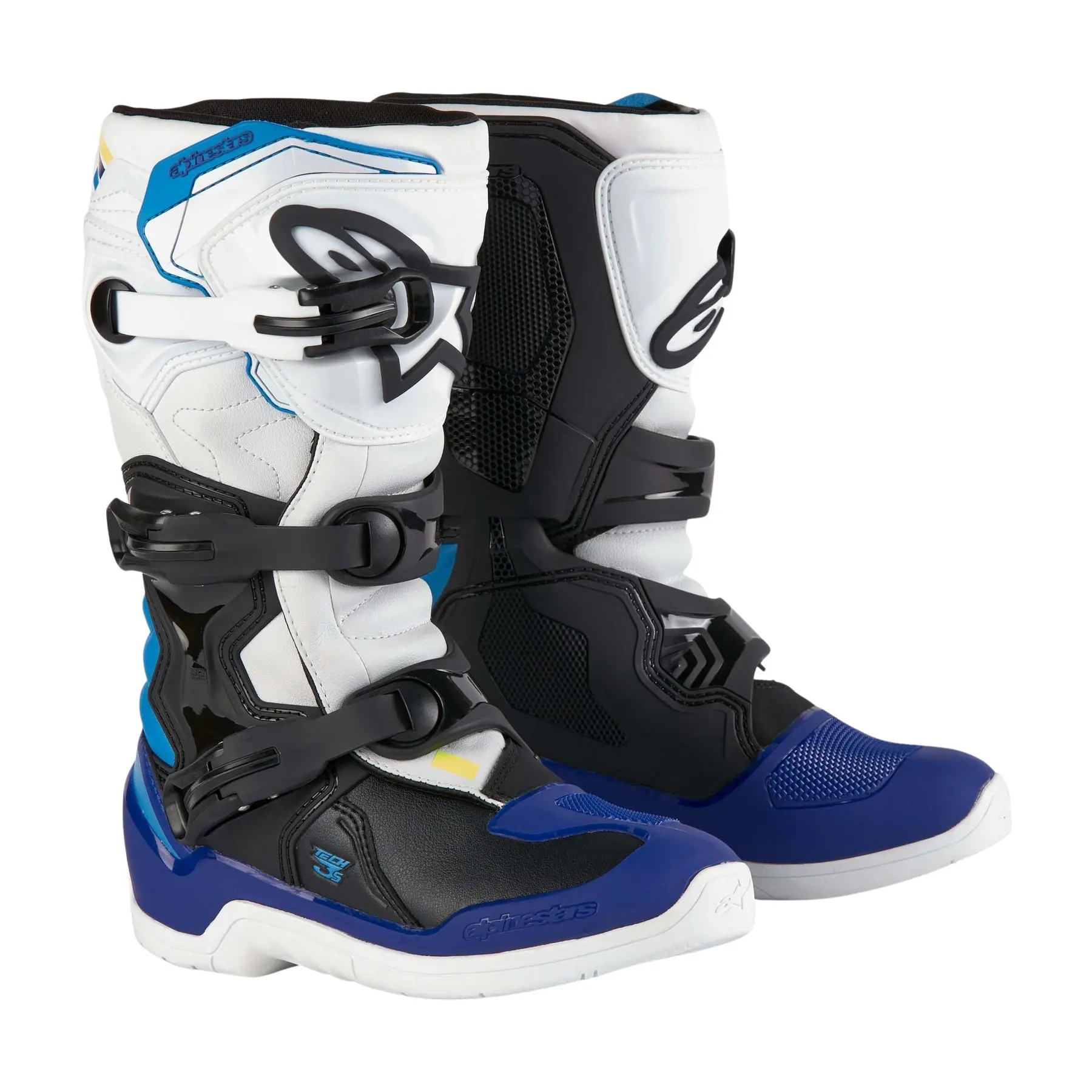 Trial-Motorradstiefel Kind Alpinestars Tech3S - Farbe: Weiß