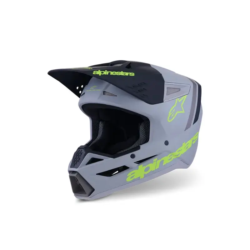 Motorrad-Cross-Helm Alpinestars Supertech M3 Radium - Farbe: Grau