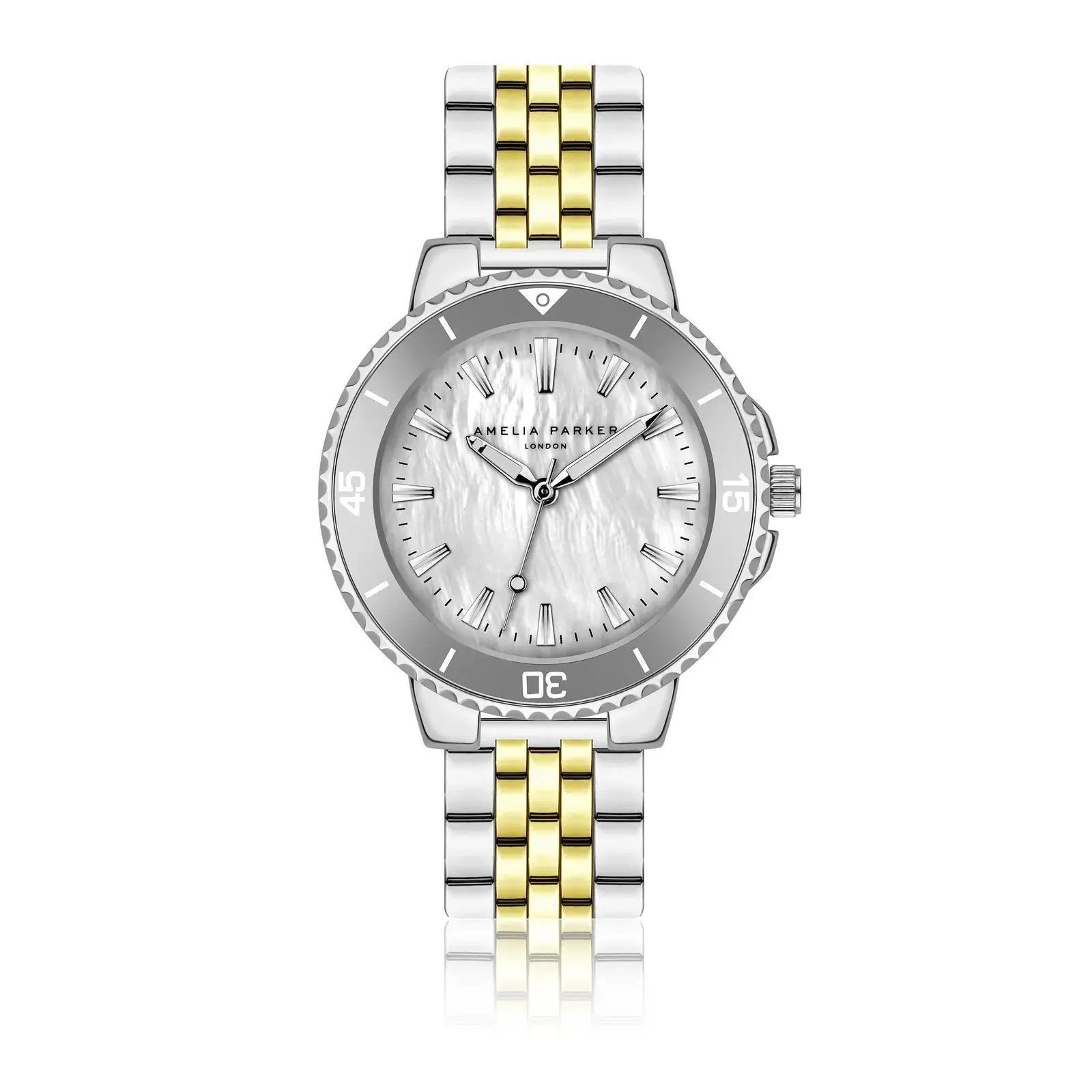 Amelia Parker Women's Gris Watch Clayne Link