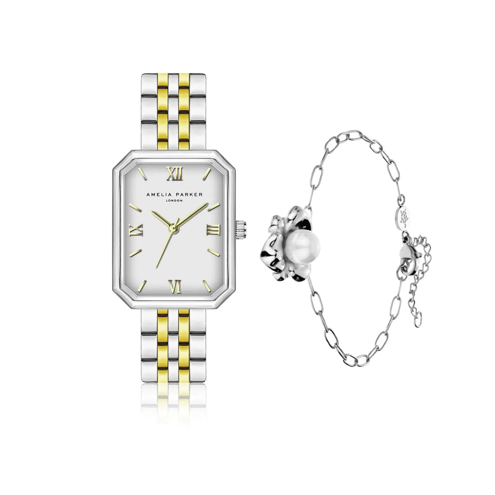 Amelia Parker Women's Gris Watch With Strap Reefa Link