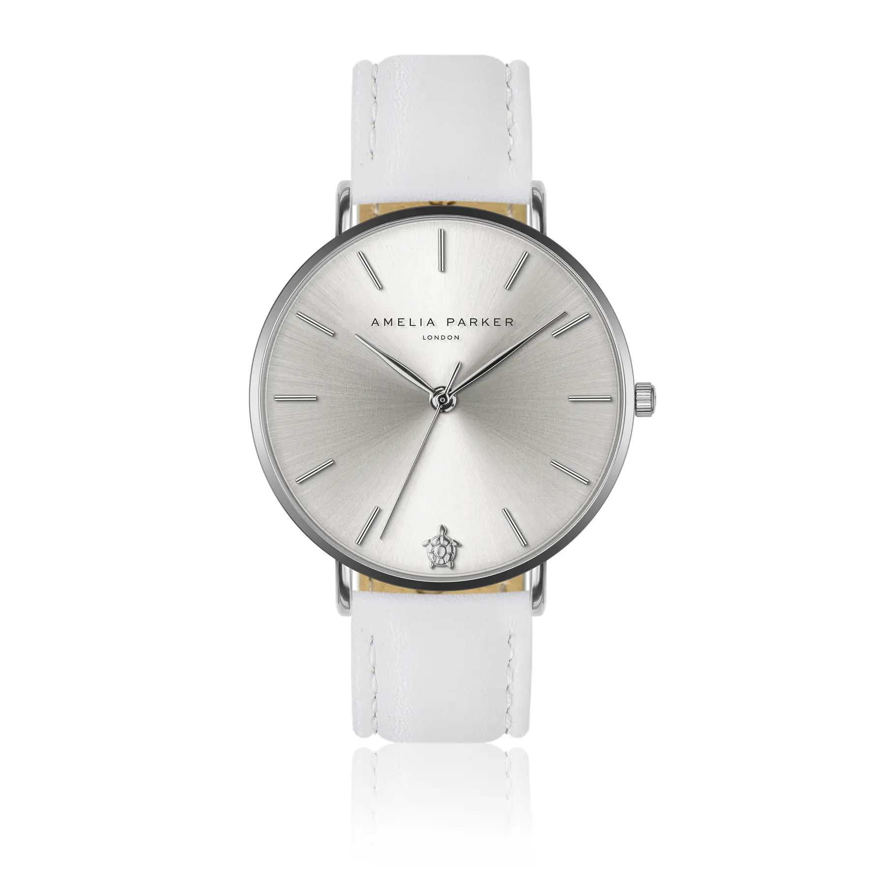 Orologio in pelle da donna Amelia Parker Capsule Grey