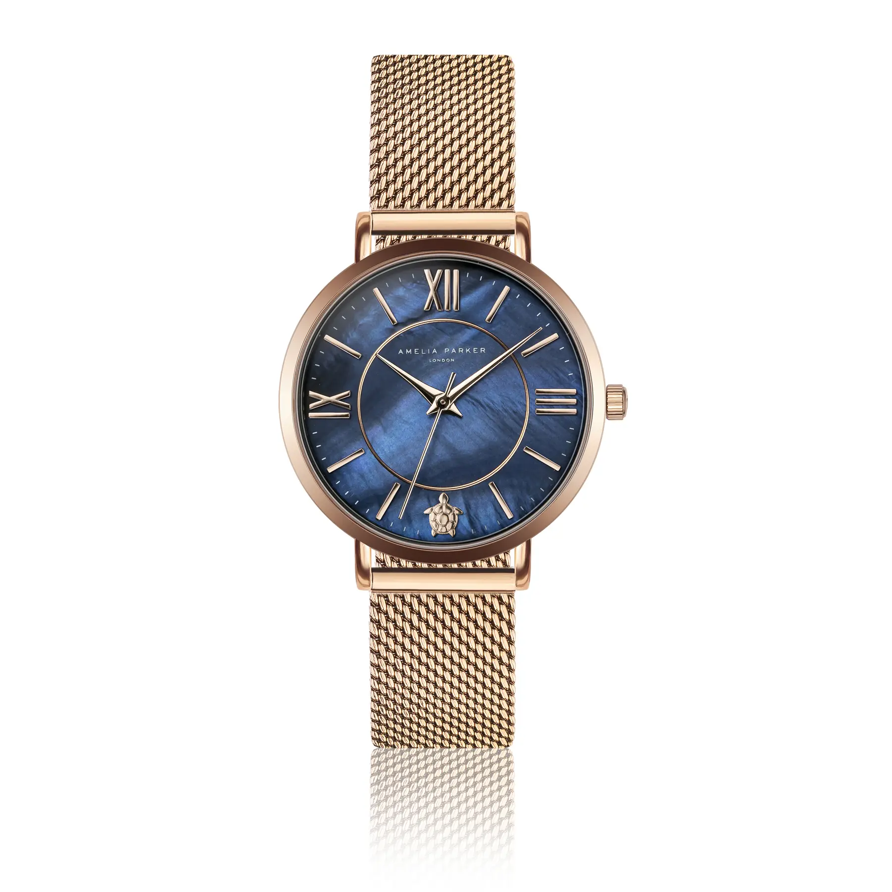 Damenuhr Amelia Parker Petite Blue Mesh