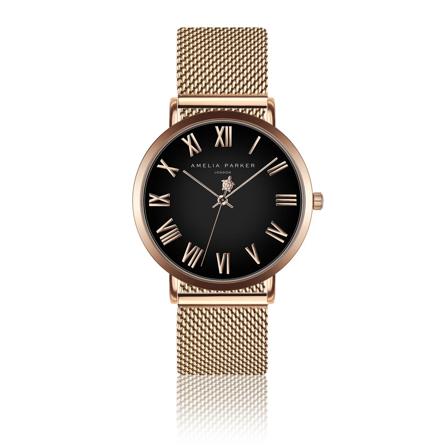 Damenuhr Amelia Parker Grand Noir Mesh