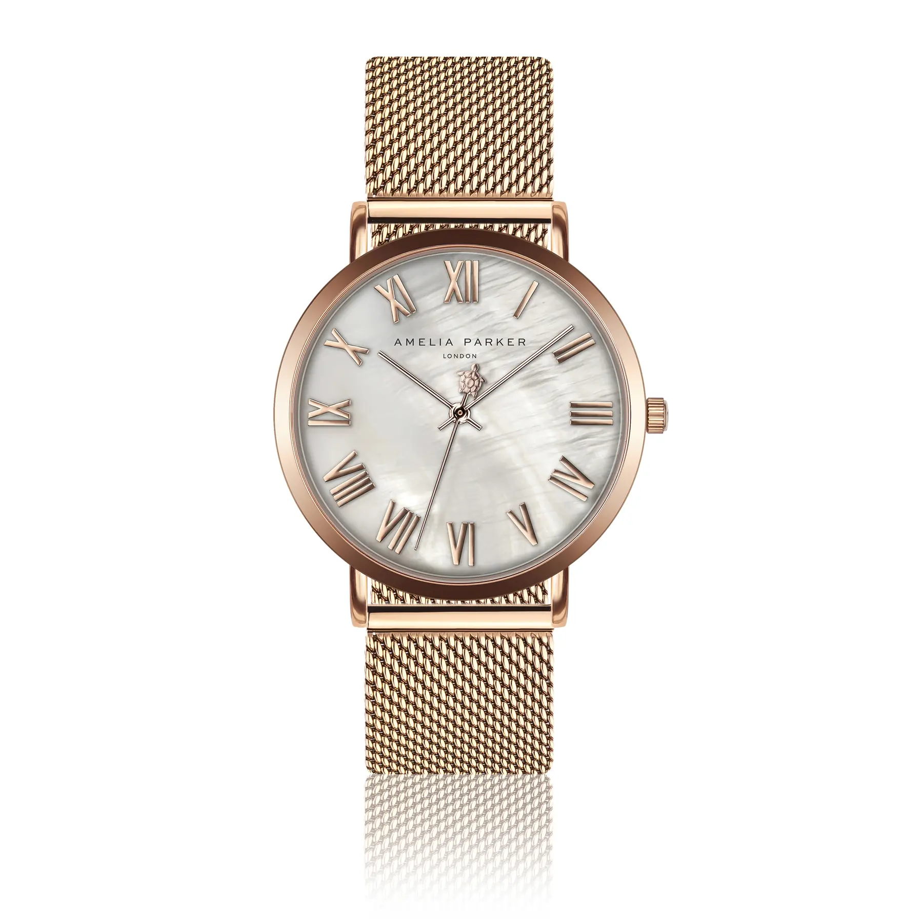 Amelia Parker Women's Golden Watch Classique Mesh