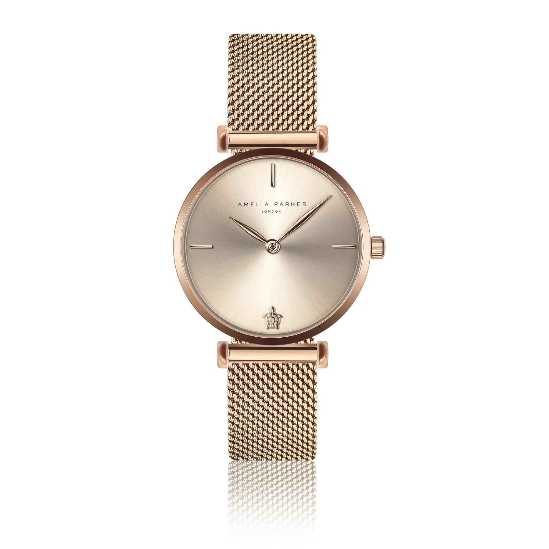 Amelia Parker Women's Golden Watch Gold Shore Mesh
