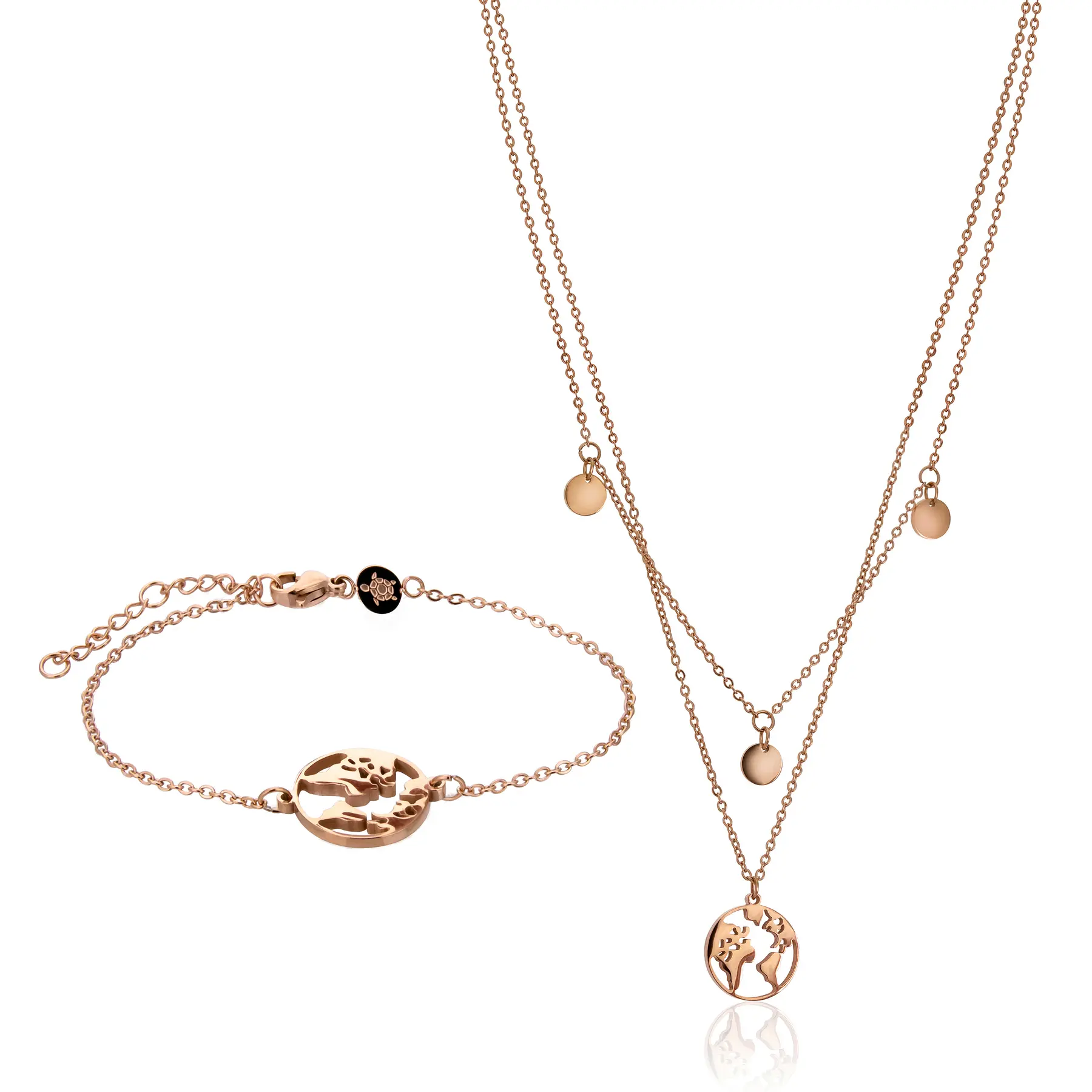 Set aus Halskette und Armband für Frauen Amelia Parker Wanderlust