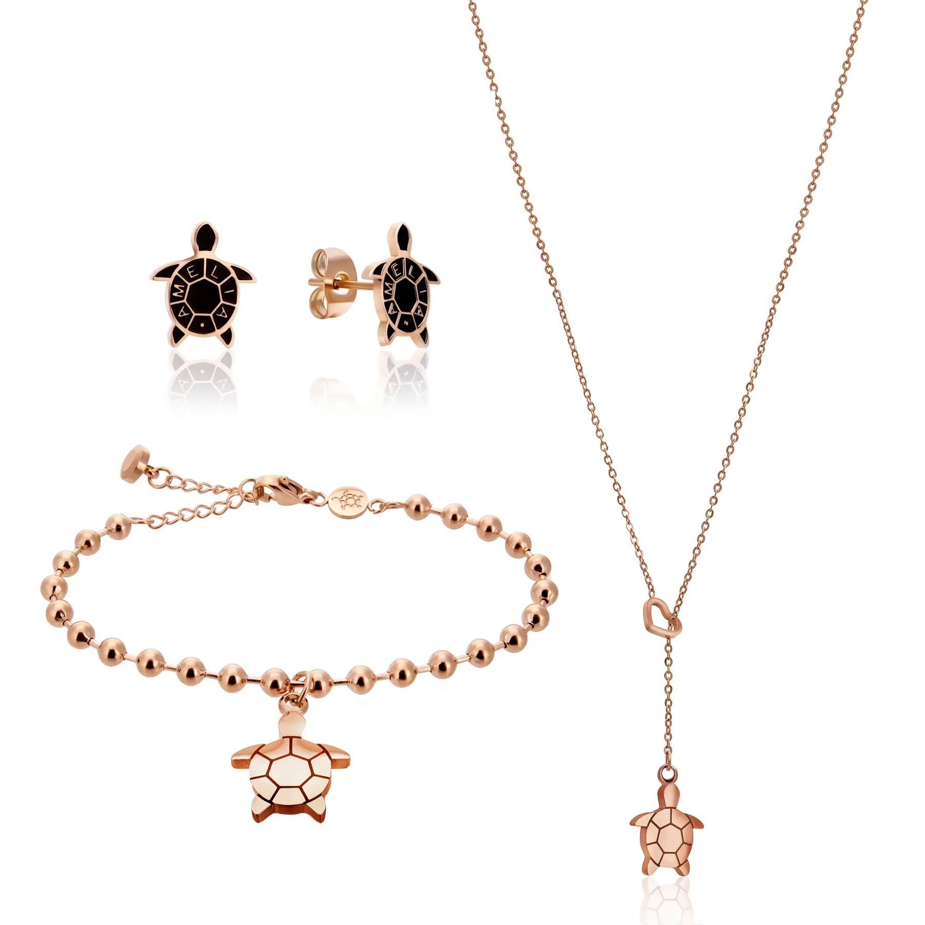 Set aus Halskette, Armband und Damenohrringen Amelia Parker Wisdom